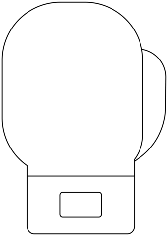 Boxing Glove Emoji Coloring Page